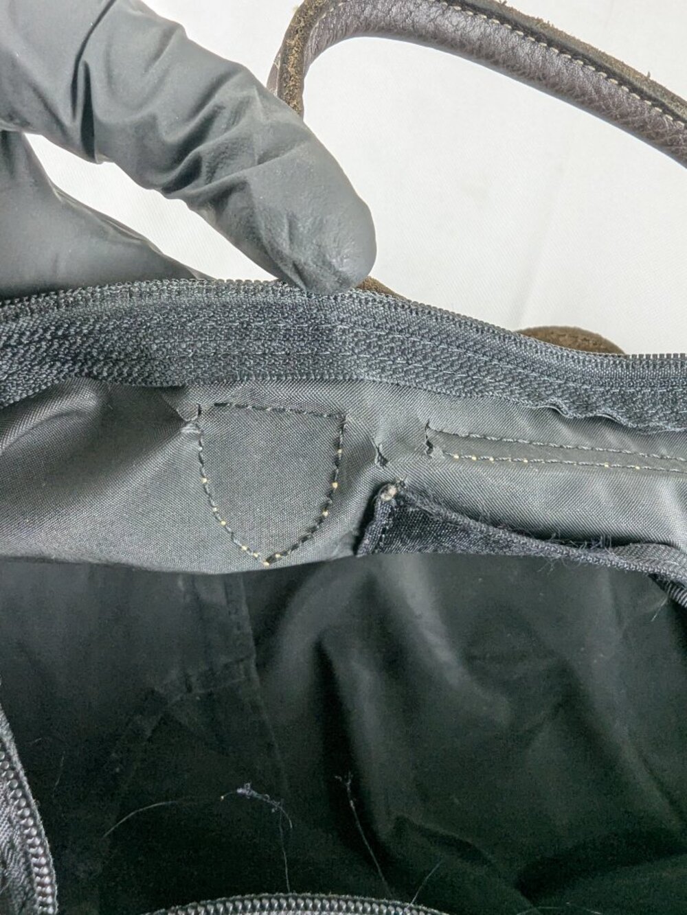 Longchamp "Apache" Bag Model Depose Limited Edition Black Nylon Made in France. - Picture 11 of 15